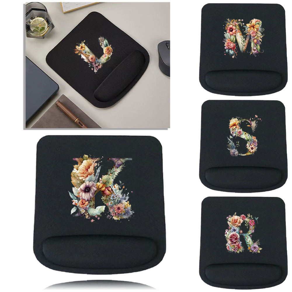 Laptop Accessories For Wrist Support - Mouse Pad Floral com Suporte Ergonômico