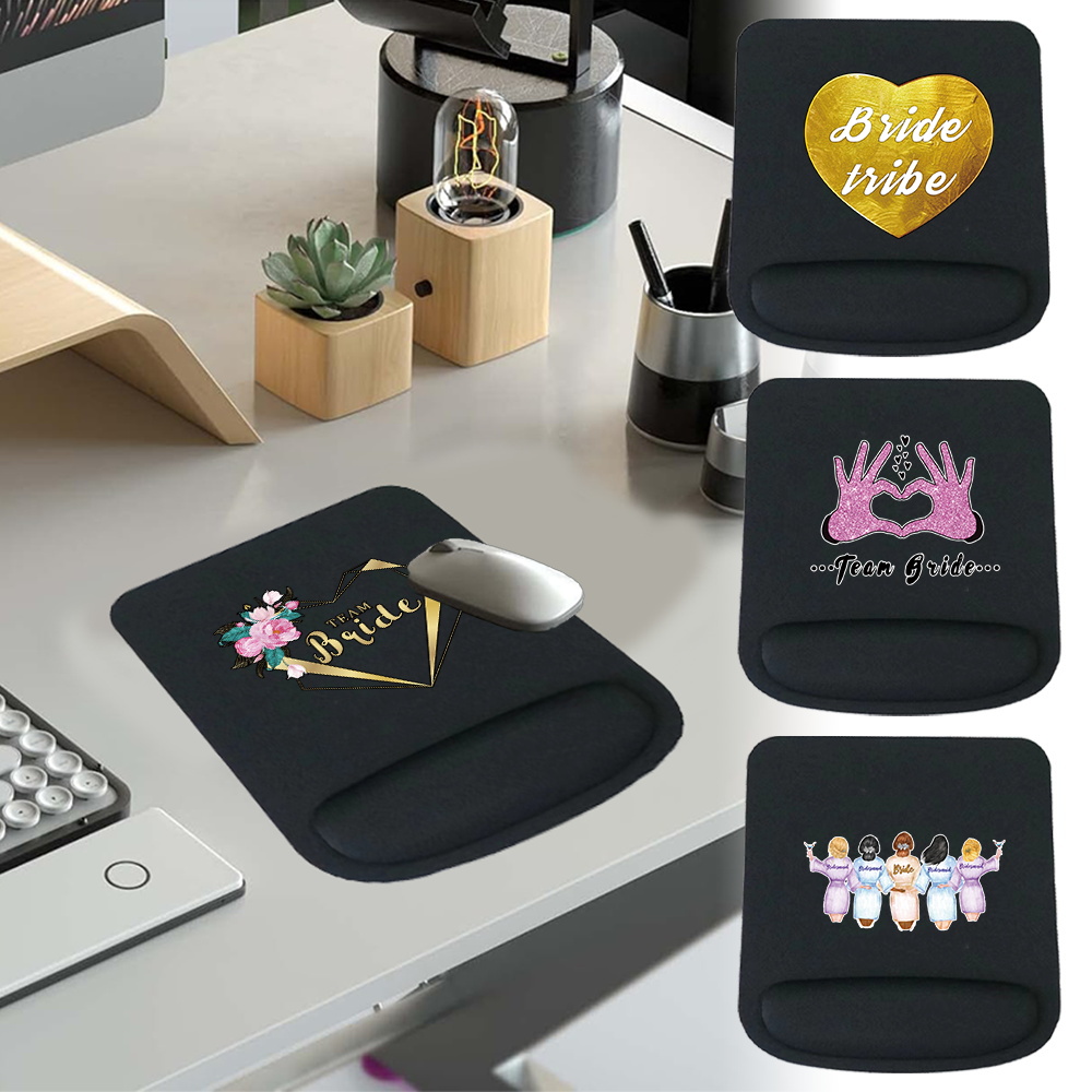 Laptop Accessories For Wrist Support - Mouse Pad Ergonômico Antiderrapante Preto com