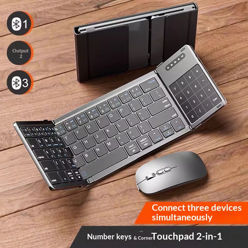 Laptop Accessories Mouse - Teclado Bluetooth sem fio Mengzu Tri
