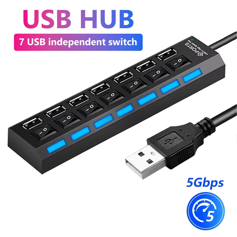 Laptop Accessories Wholesale - Hub USB 2.0 de 7 portas