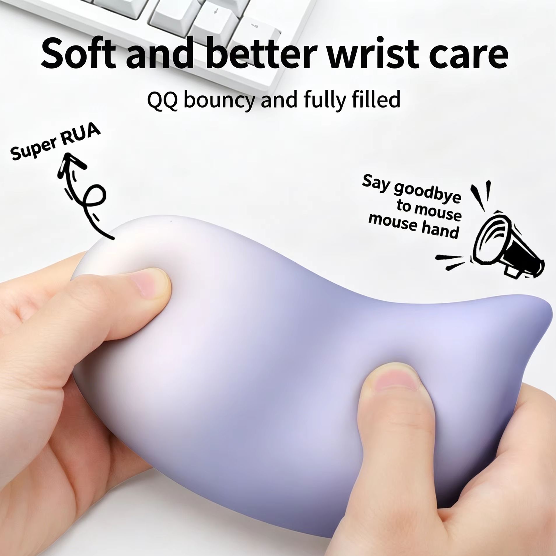 Laptop Accessories For Wrist Support - Almofada de Descanso para Pulso Macia