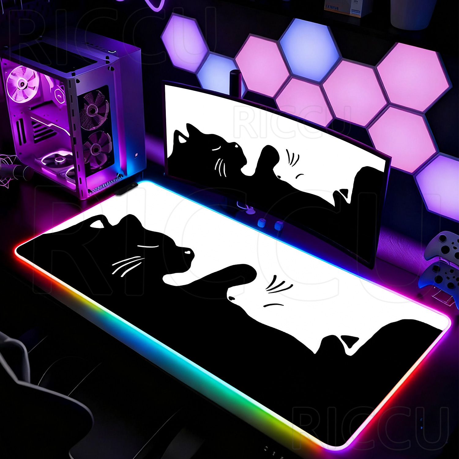 Mouse Pad Grande RGB HD Preto  - Laptop Accessories Rgb avaliação e preço