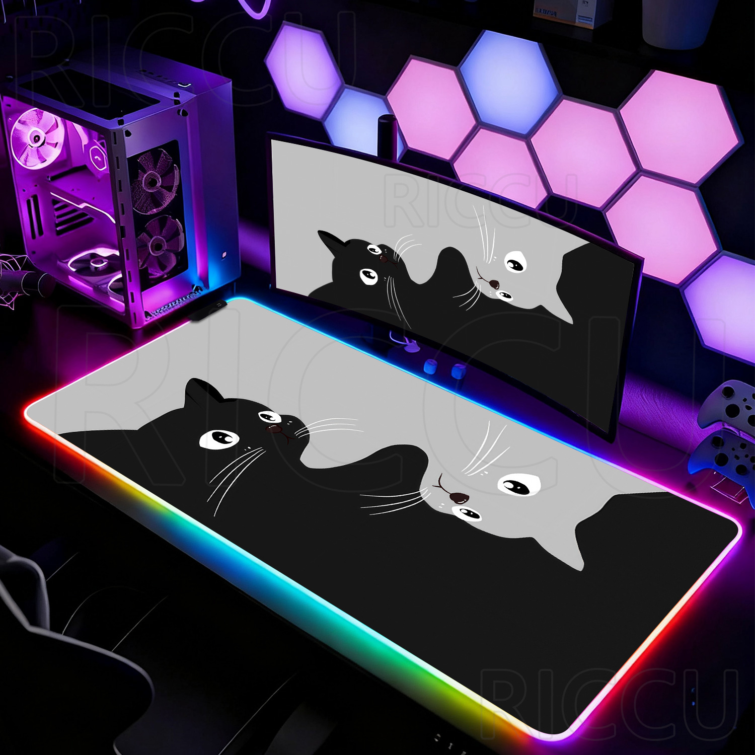 Mouse Pad Grande RGB HD Preto  - Laptop Accessories Rgb avaliação e preço