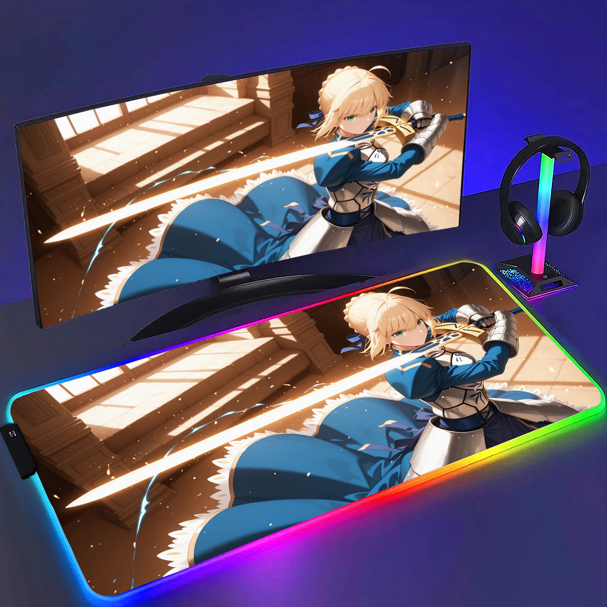 Rgb anime destino sabre mousep - Laptop Accessories Rgb avaliação e preço