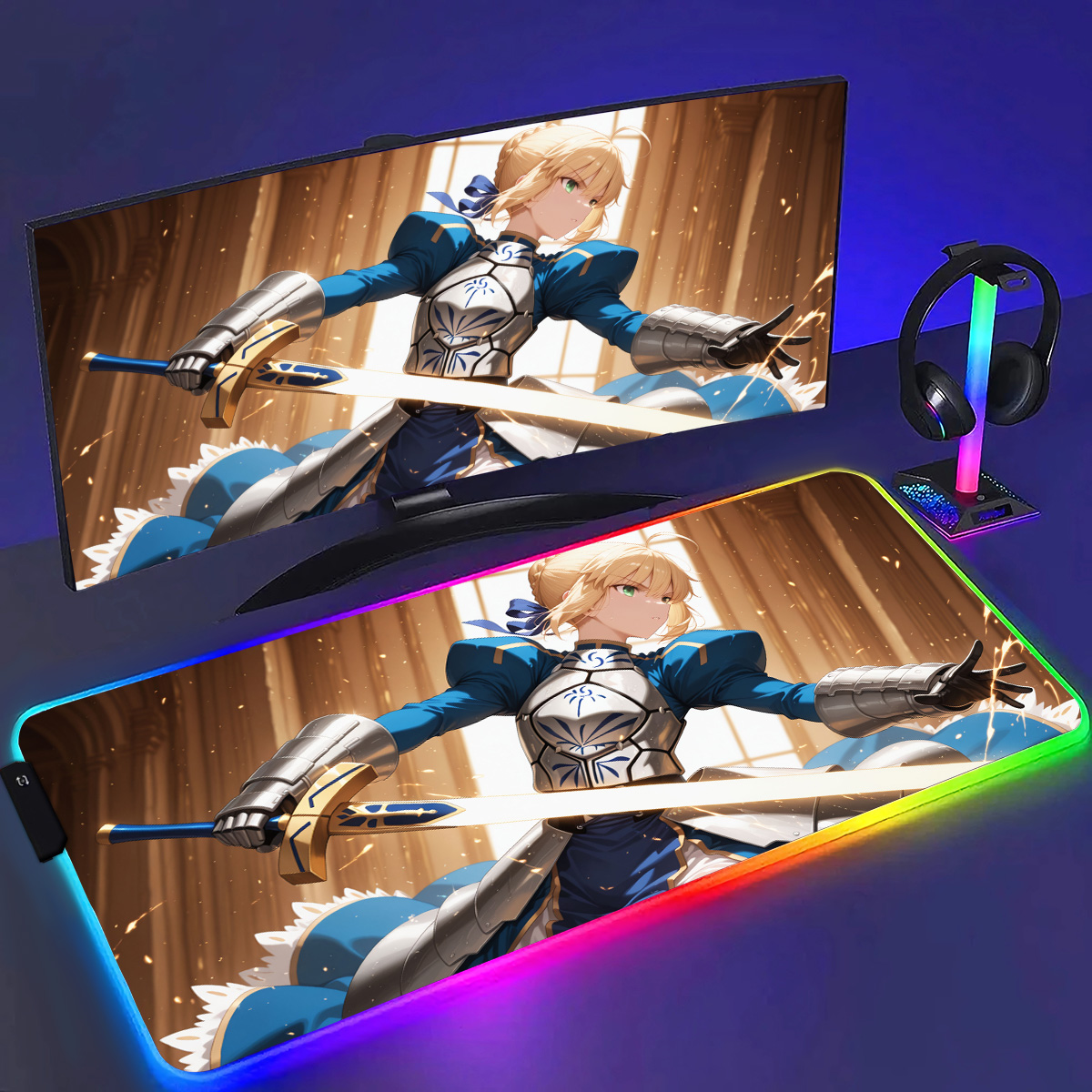 Rgb anime destino sabre mousep - Laptop Accessories Rgb avaliação e preço
