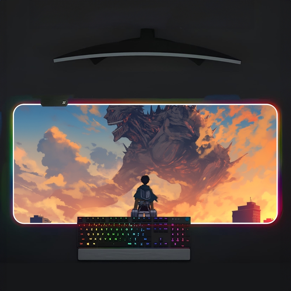 Mouse Pad Attack On Titan RGB  - Laptop Accessories Rgb avaliação e preço
