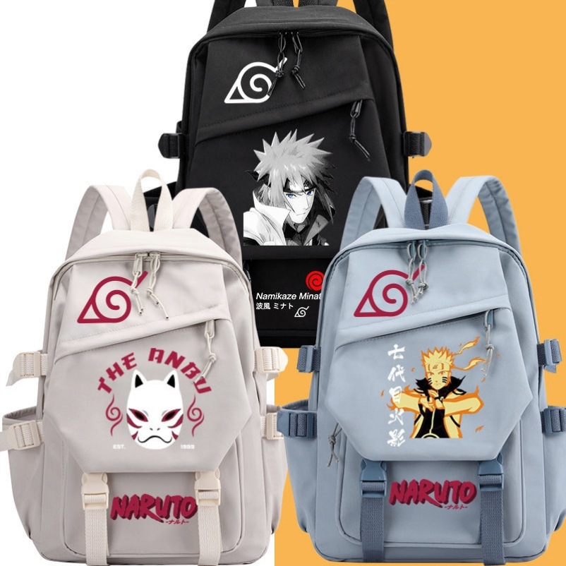 Mochila de anime Naruto Sasuke - Laptop Accessories For Gift avaliação e preço