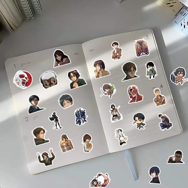 60 Adesivos de Anime Attack on - Laptop Accessories Wholesale avaliação e preço