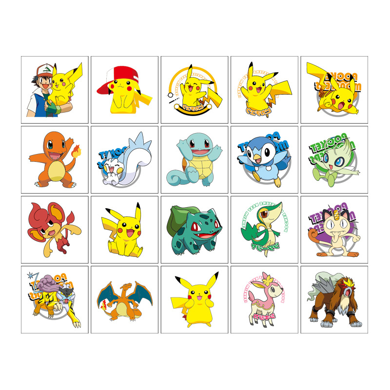 5*5cm 20 pçs pokemon pikachu t - Laptop Accessories Wholesale avaliação e preço