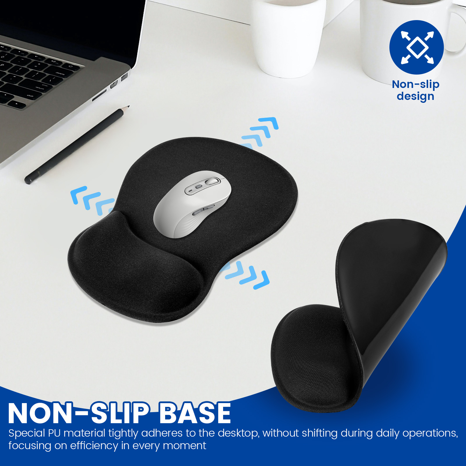 1/4 pces mouse pad ergonômico  - Laptop Accessories For Wrist Support avaliação e preço