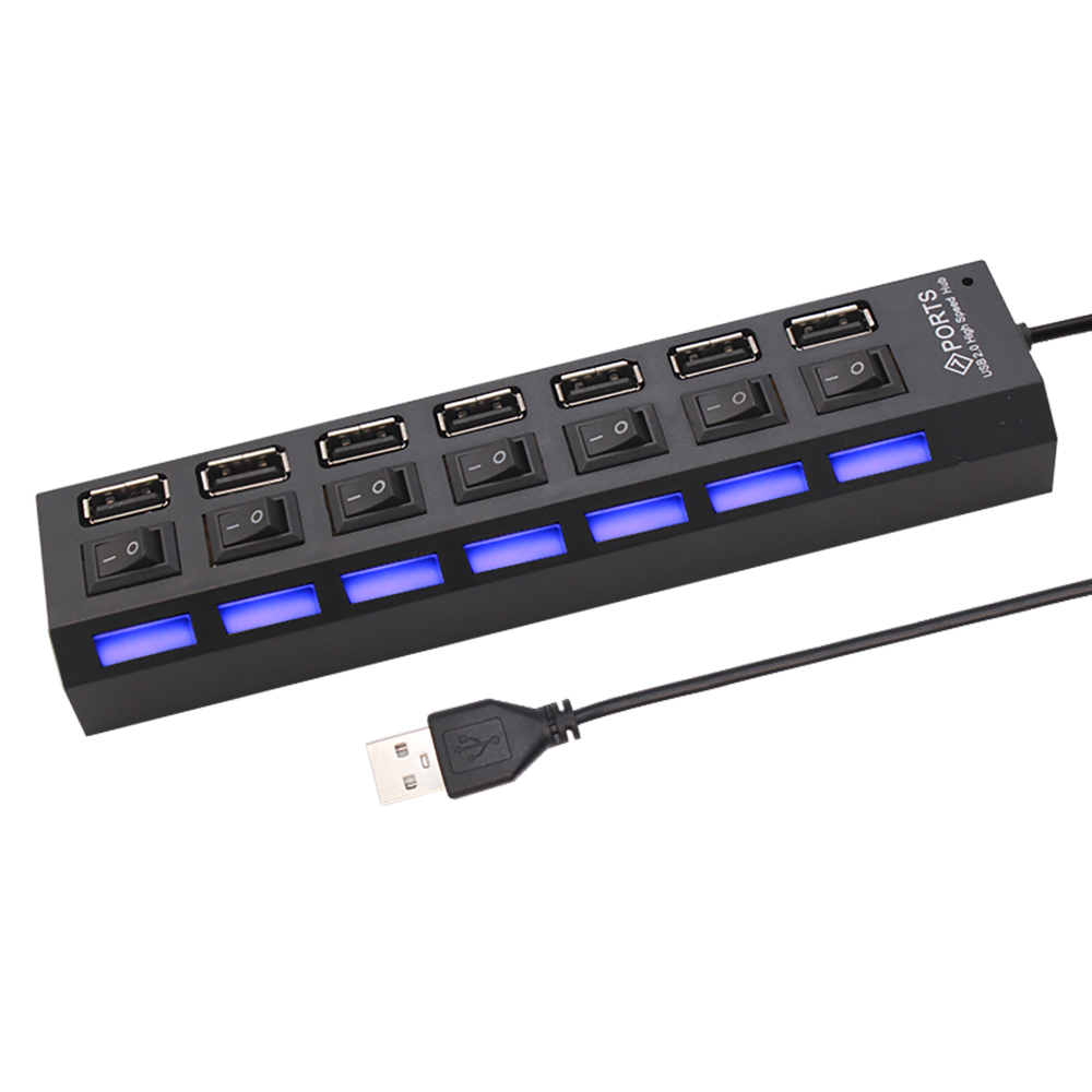 Hub USB 2.0 de 7 portas para l - Laptop Accessories Wholesale avaliação e preço