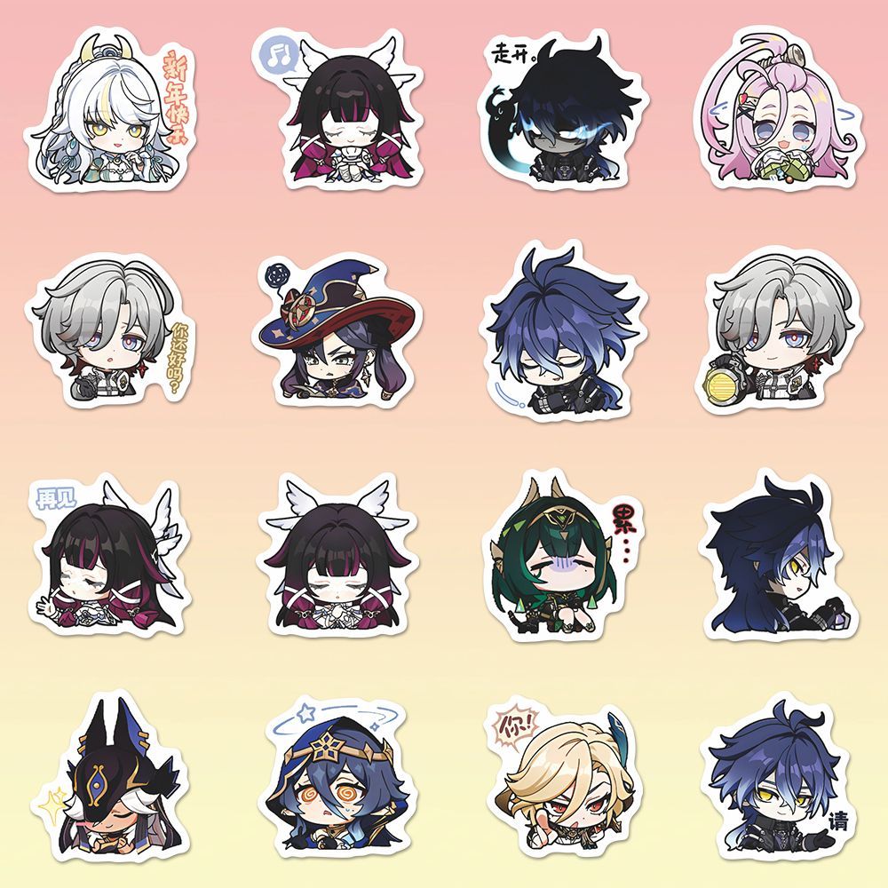 64PCS Adesivos de Anime Genshi - Laptop Accessories Wholesale avaliação e preço